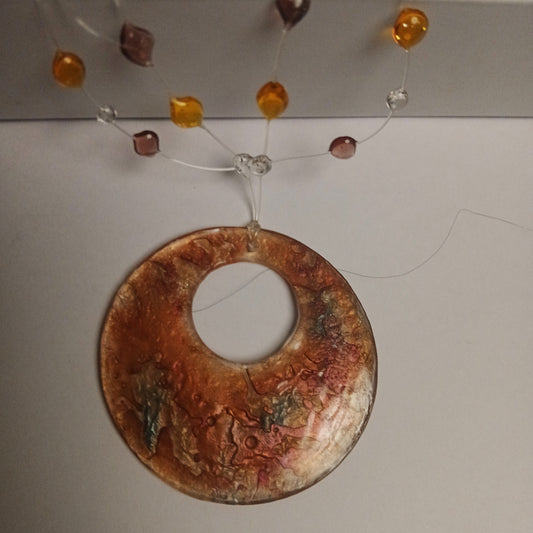 Earth & Ember Reversible Medallion Necklace - Double Sided Necklace