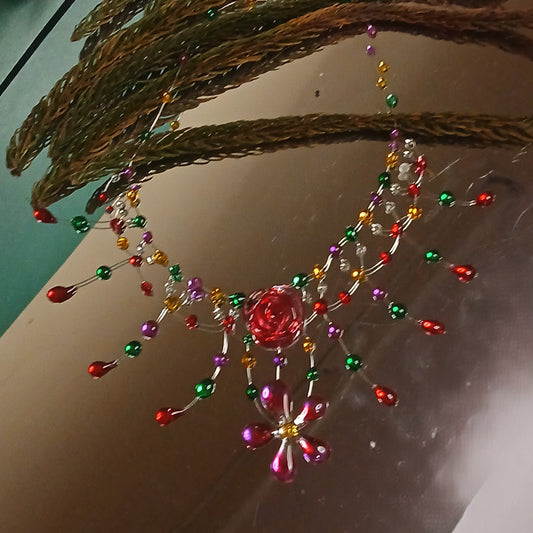 Rainbow Dews Kaleidoscope Illusion Necklace