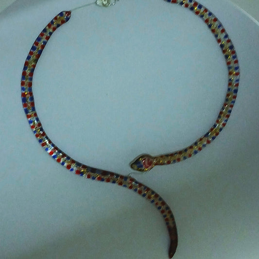 The Serpent of Eden - Handmade Resin Necklace