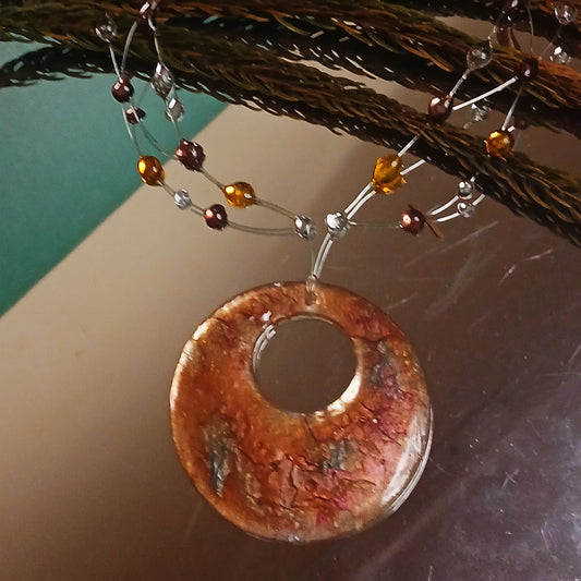 Earth & Ember Reversible Medallion Necklace  - Double Sided Necklace