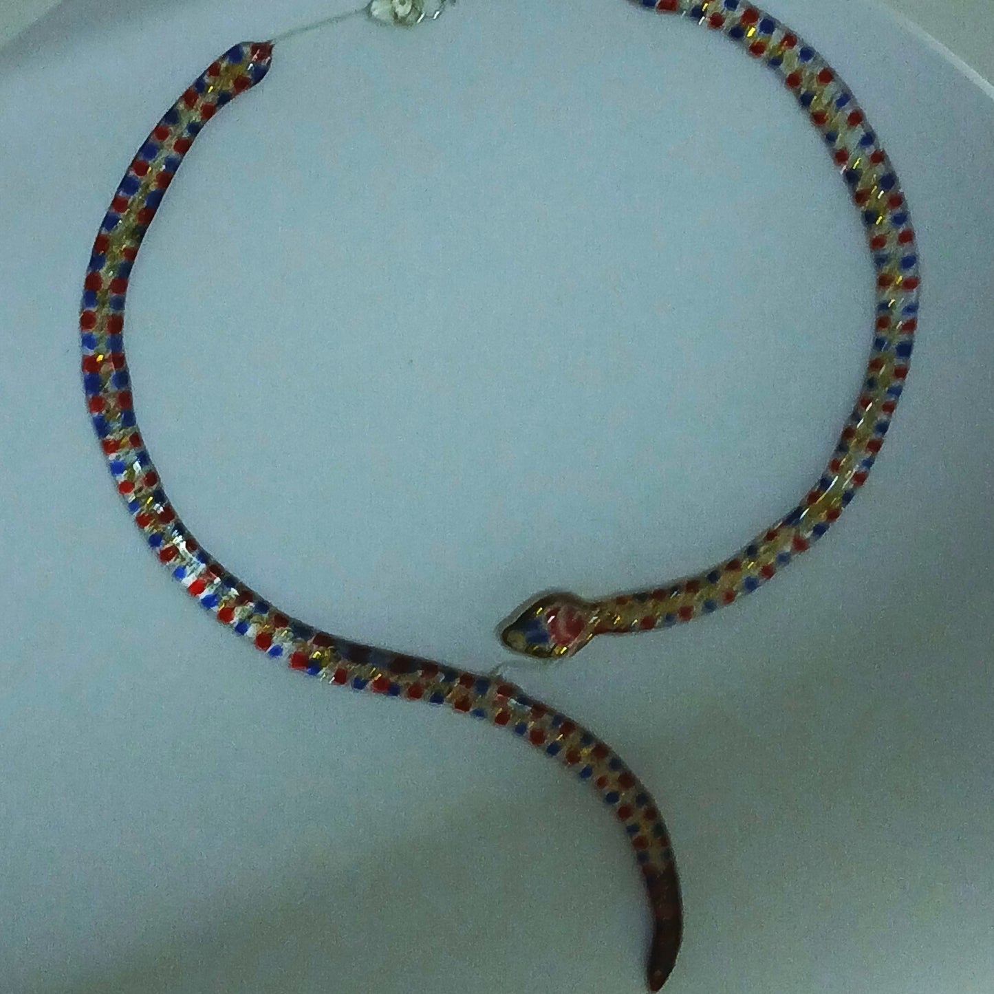 The Serpent of Eden - Handmade Resin Necklace