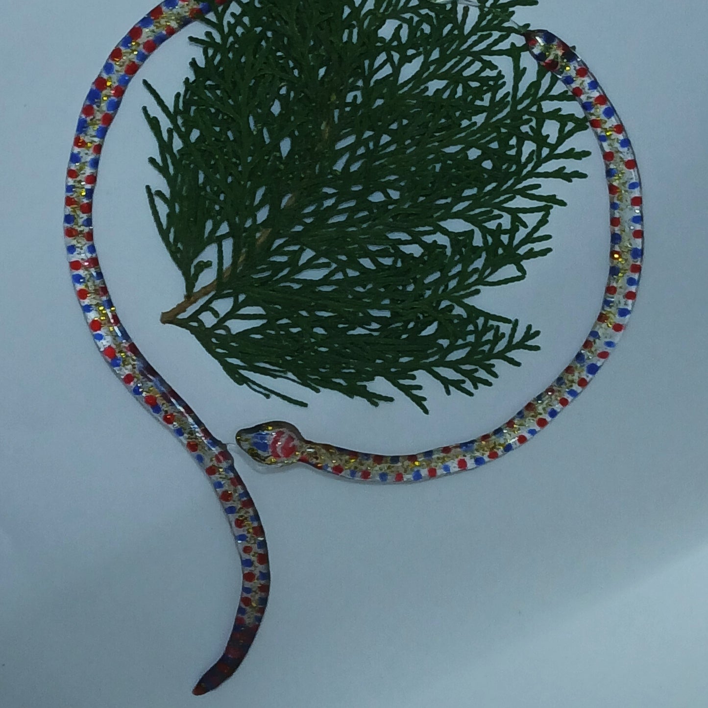 The Serpent of Eden - Handmade Resin Necklace