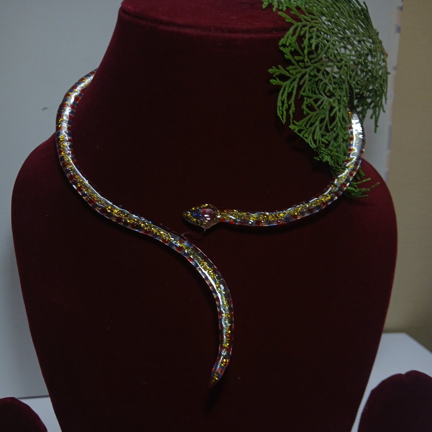 The Serpent of Eden - Handmade Resin Necklace