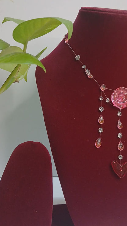 The Amore Cascade -The Pink Rose Dew For your Valentine