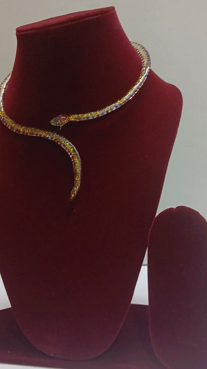 The Serpent of Eden - Handmade Resin Necklace